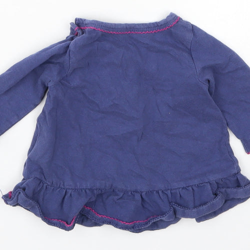 Marks and Spencer Girls Blue   Basic T-Shirt Size 0-3 Months