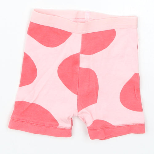 Mothercare Girls Pink Polka Dot  Cropped Leggings Size 3-6 Months