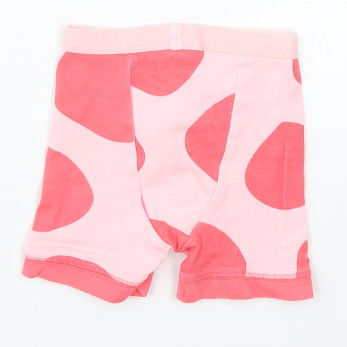 Mothercare Girls Pink Polka Dot  Cropped Leggings Size 3-6 Months