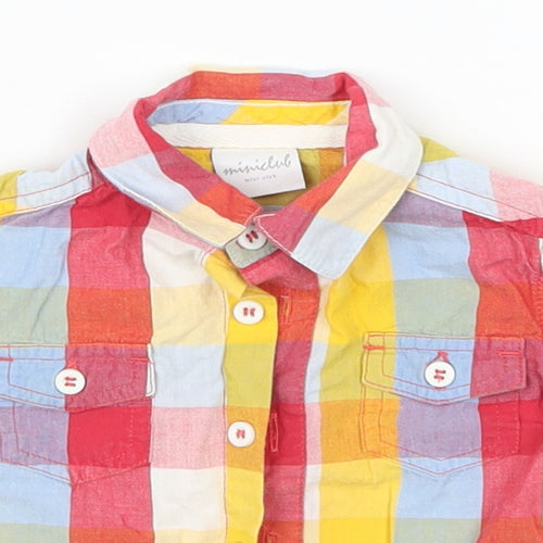 Mini Club Boys Multicoloured Check  Basic Button-Up Size 3-6 Months