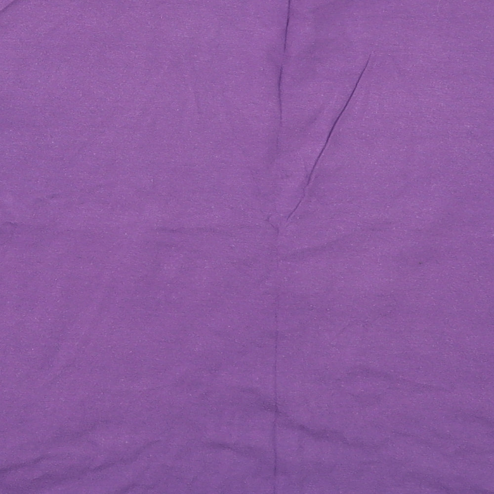 Back to Basix Womens Purple   Basic T-Shirt Size 16