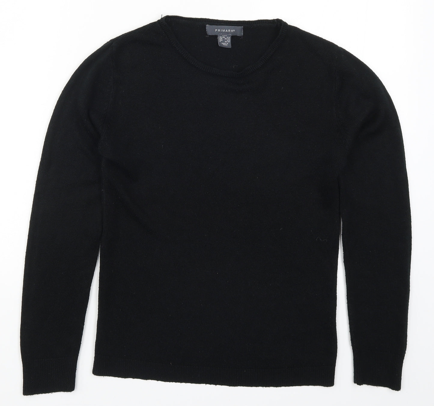 Primark Womens Black  Knit Pullover Jumper Size 4