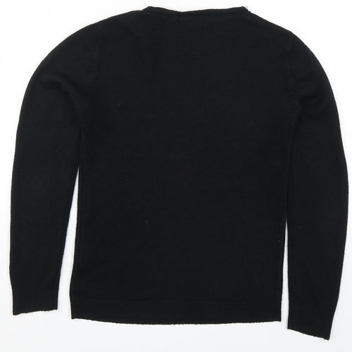 Primark Womens Black  Knit Pullover Jumper Size 4