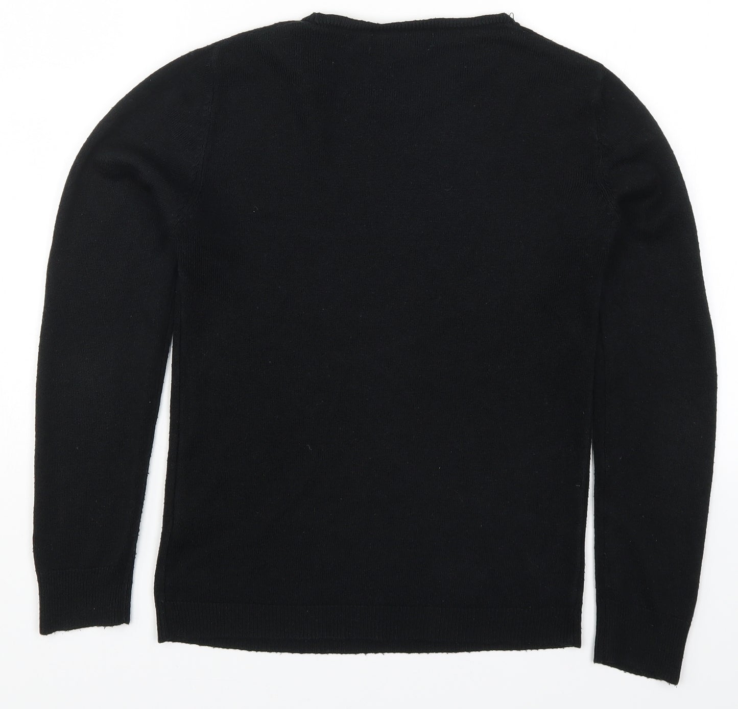 Primark Womens Black  Knit Pullover Jumper Size 4