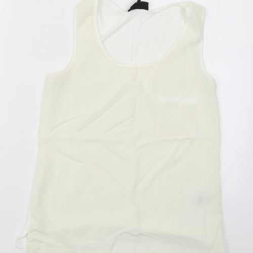Warehouse Womens White   Basic Tank Size 10