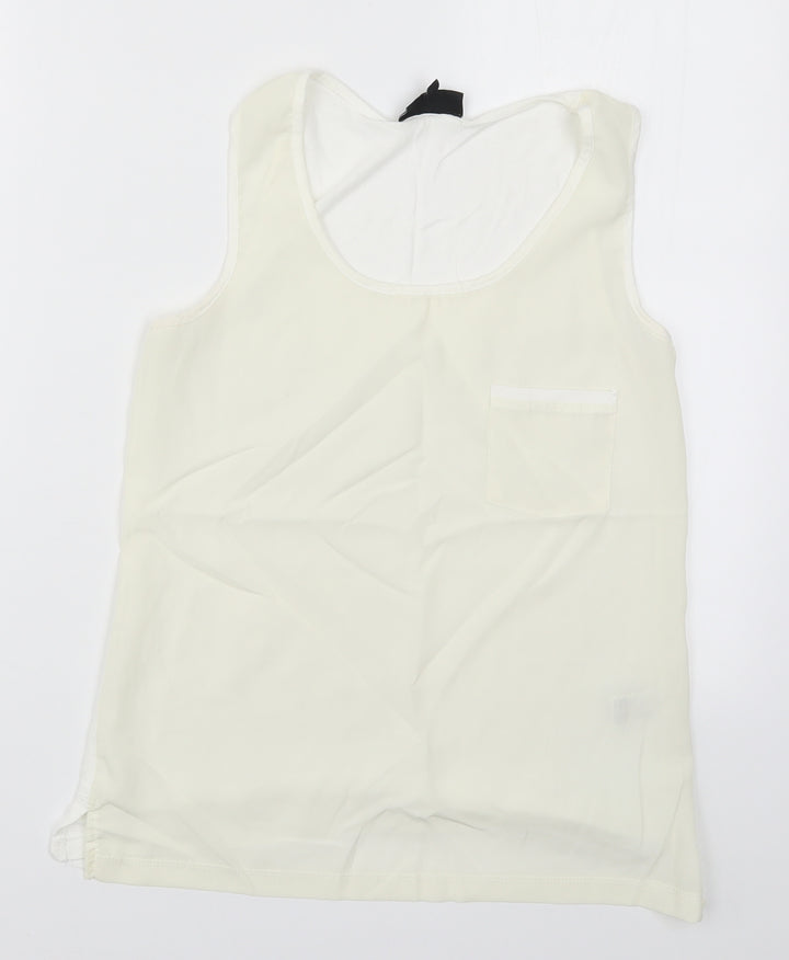Warehouse Womens White   Basic Tank Size 10