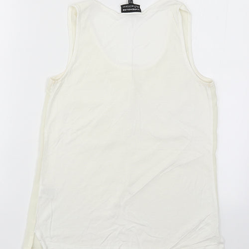 Warehouse Womens White   Basic Tank Size 10