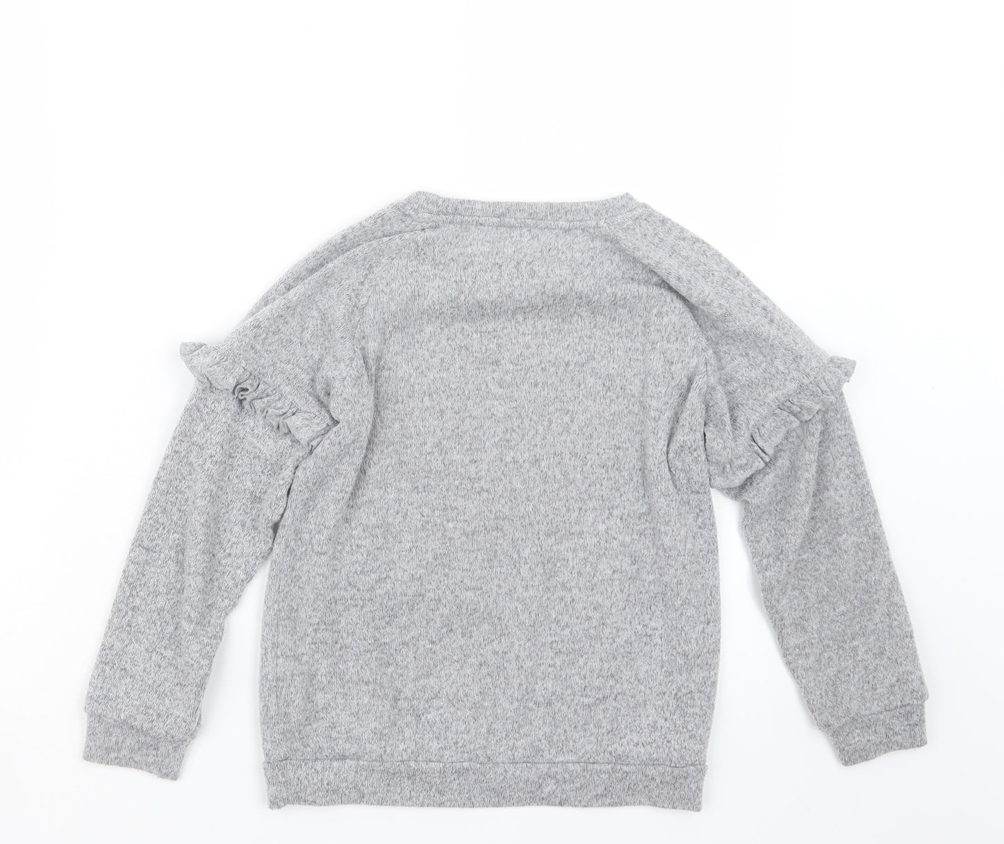 Primark Girls Grey  Knit Pullover Jumper Size 7-8 Years