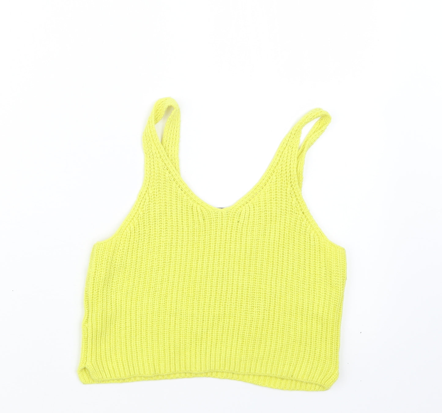 Atmosphere Womens Yellow  Knit Pullover Jumper Size 10  - cr