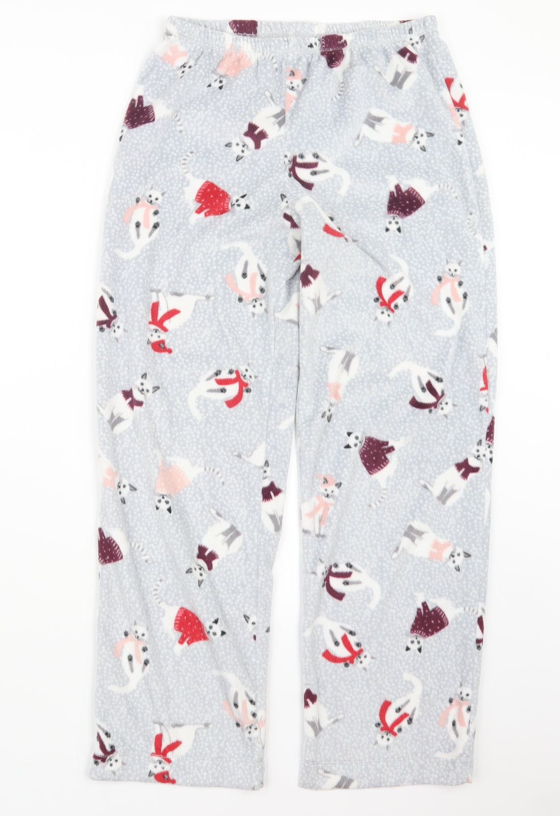 Marks and Spencer Womens Grey Geometric  Capri Pyjama Set Size M