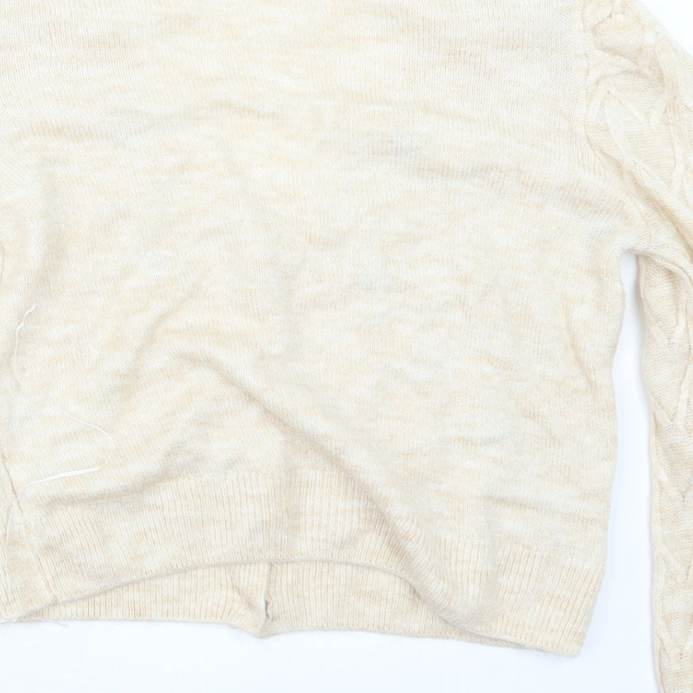 George Womens Beige  Knit Cardigan Jumper Size 8