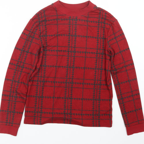 NEXT Womens Red Geometric  Pullover Jumper Size 6