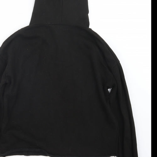 Preworn Womens Black   Pullover Hoodie Size S  - Cropped