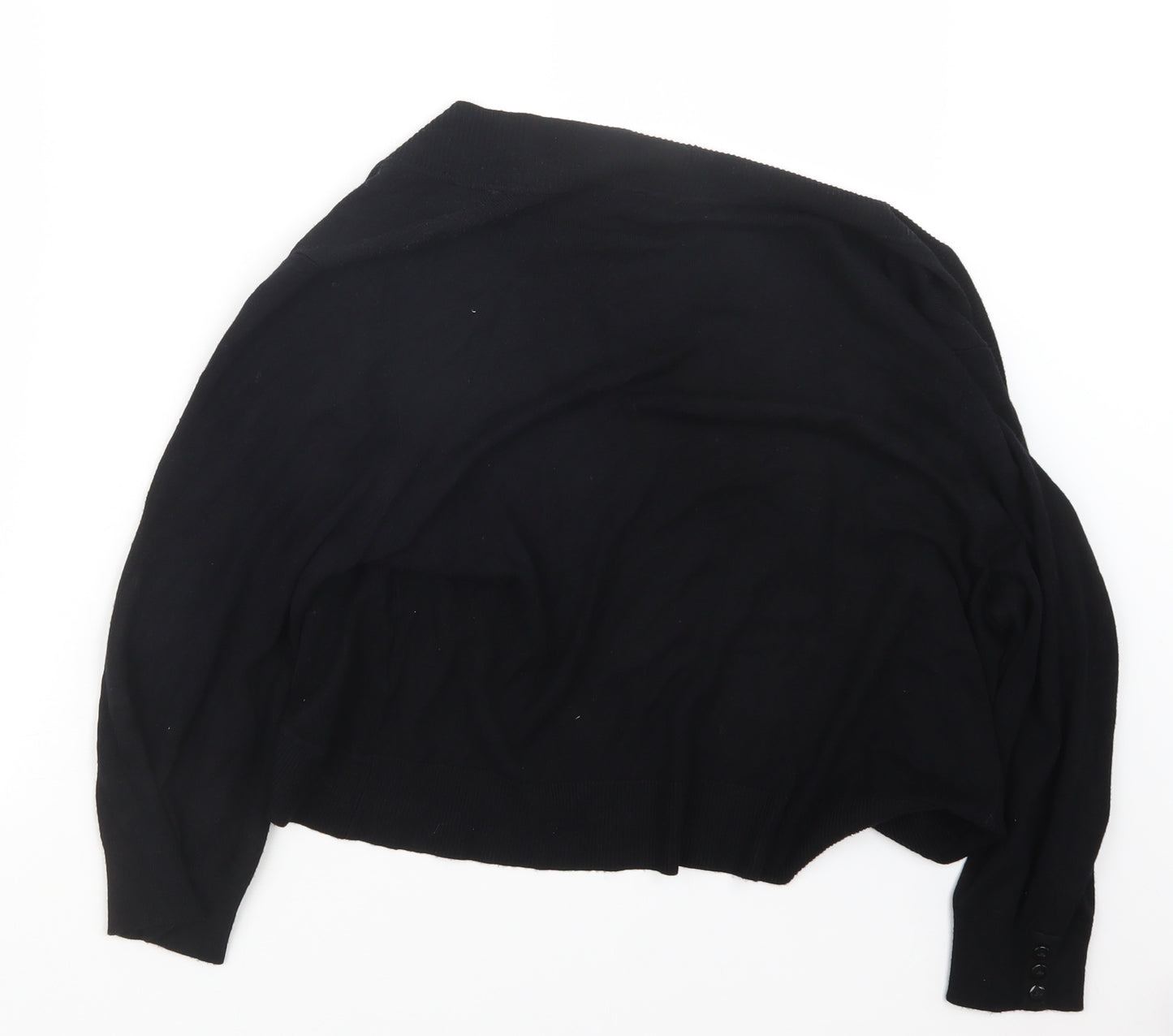 Klass Womens Black  Knit Cardigan Jumper Size L