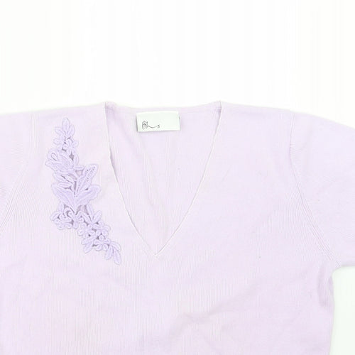 BHS Womens Purple  Knit Pullover Jumper Size 12