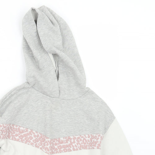 matala Girls White   Pullover Hoodie Size 10 Years