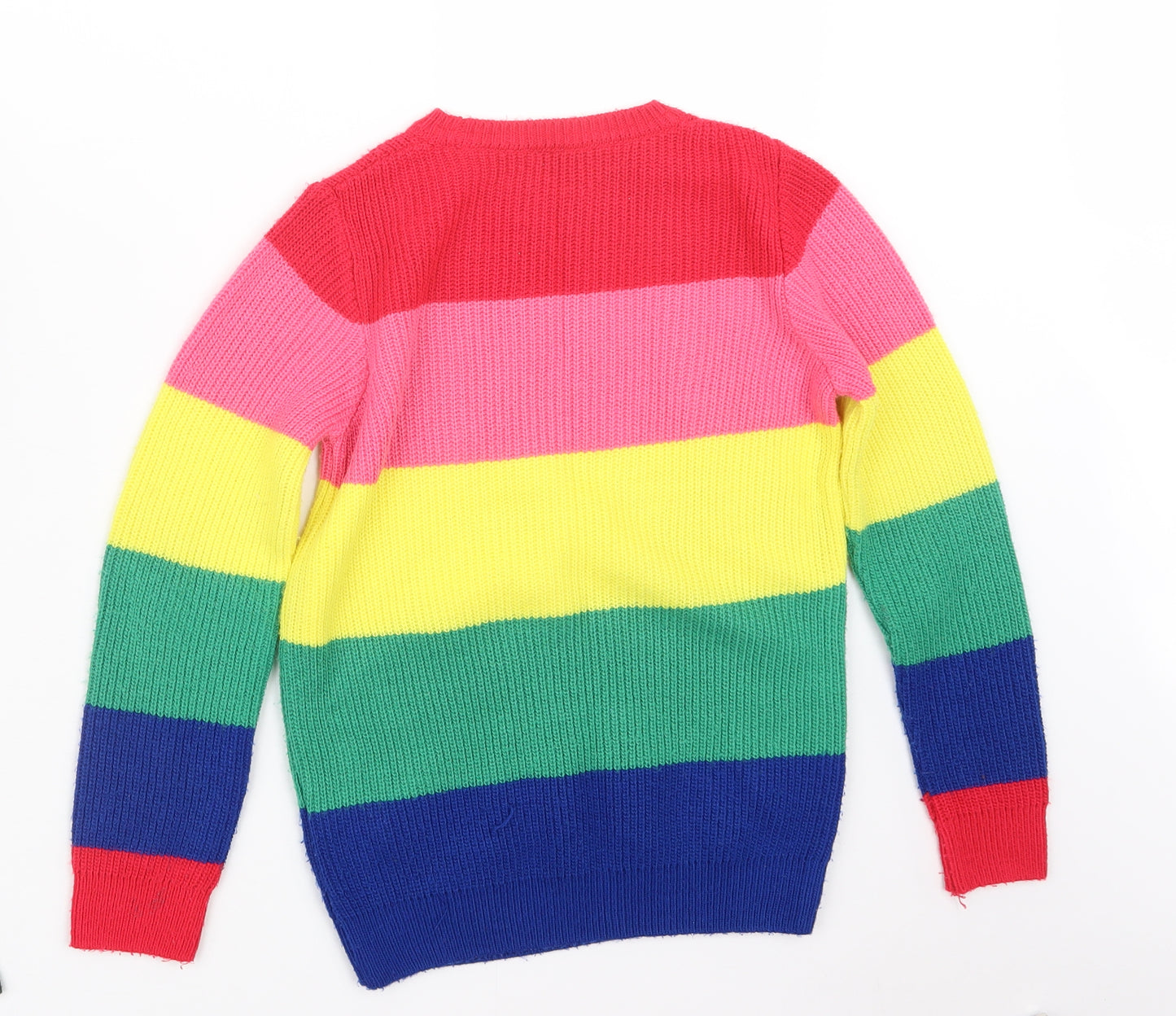F&F Girls Pink  Knit Pullover Jumper Size 9-10 Years