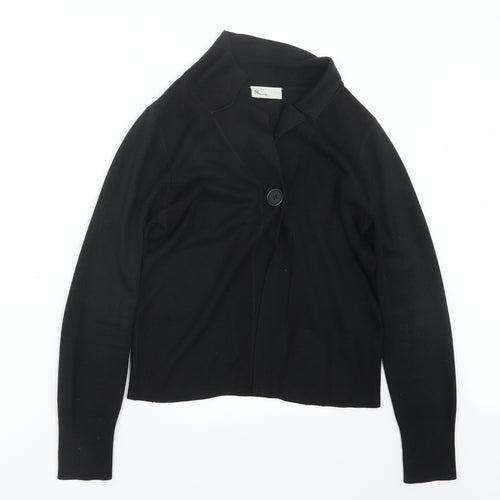 BHS Womens Black  Knit Cardigan Jumper Size 12