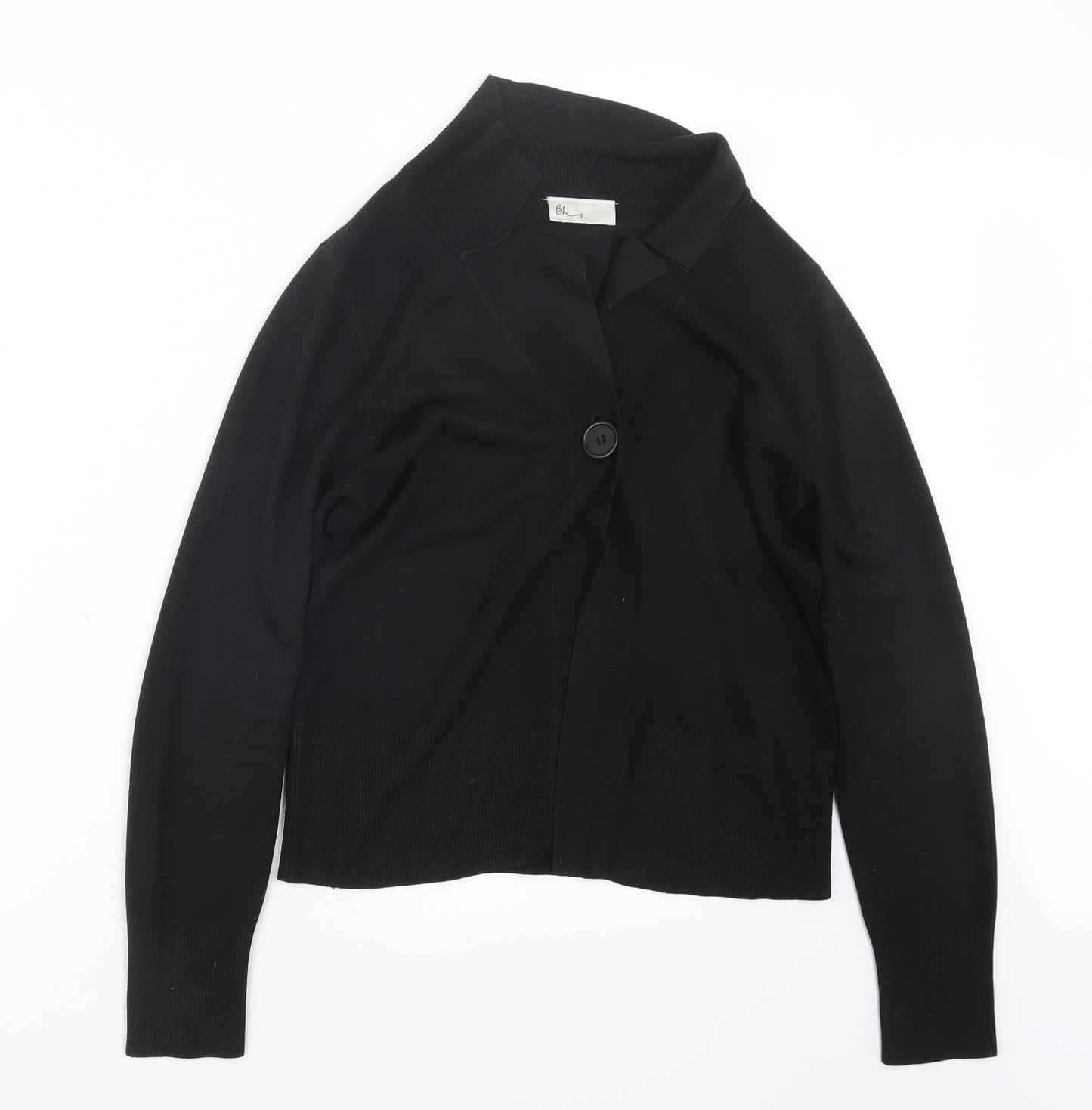 BHS Womens Black  Knit Cardigan Jumper Size 12