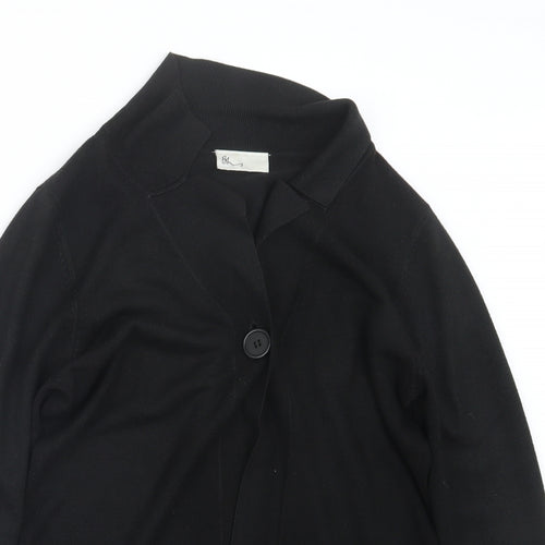 BHS Womens Black  Knit Cardigan Jumper Size 12