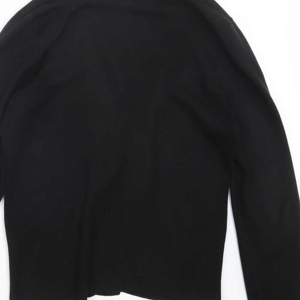 BHS Womens Black  Knit Cardigan Jumper Size 12
