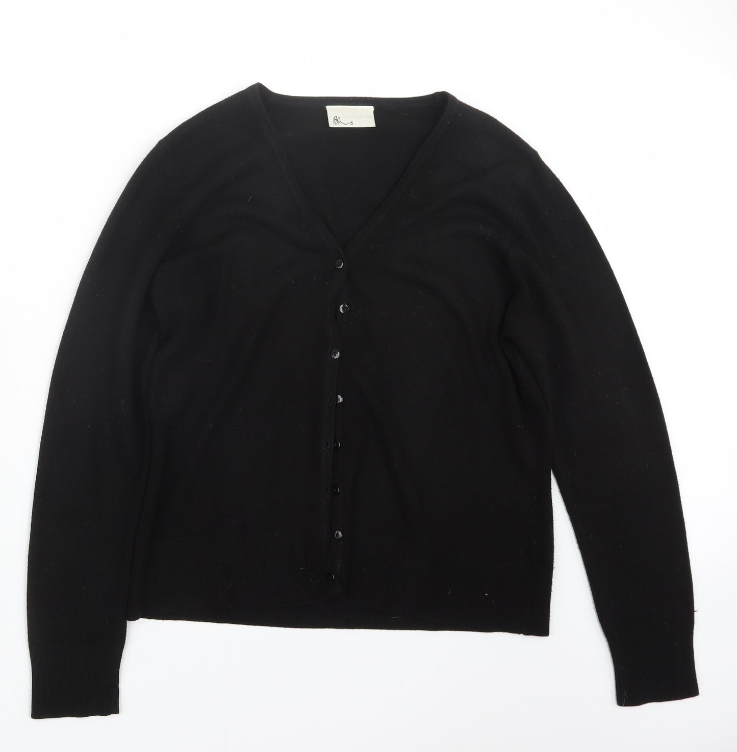 BHS Womens Black  Knit Cardigan Jumper Size 14