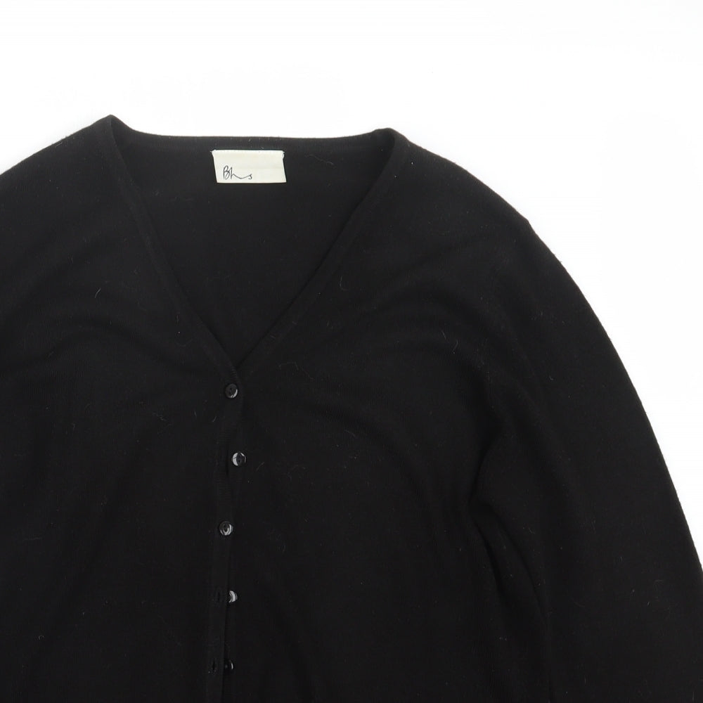 BHS Womens Black  Knit Cardigan Jumper Size 14