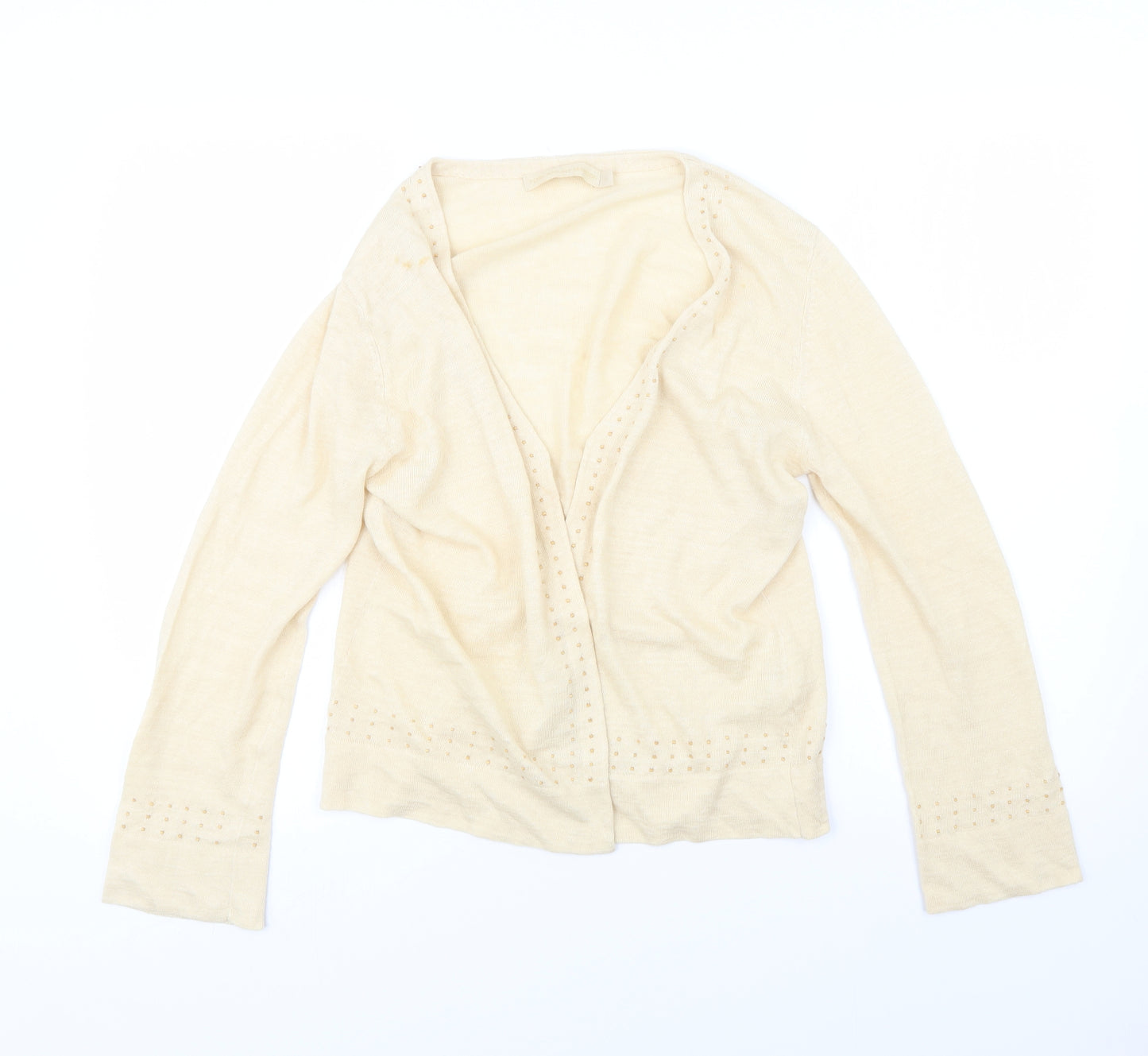 Fenn Wright Manson Womens Ivory  Knit Cardigan Jumper Size L