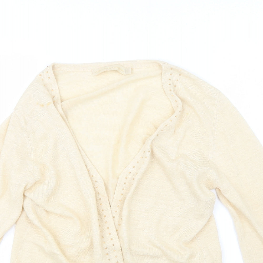 Fenn Wright Manson Womens Ivory  Knit Cardigan Jumper Size L