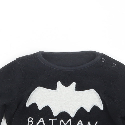 George Boys Black Geometric  Babydoll Pyjama Top Size 9-12 Months  - Batman