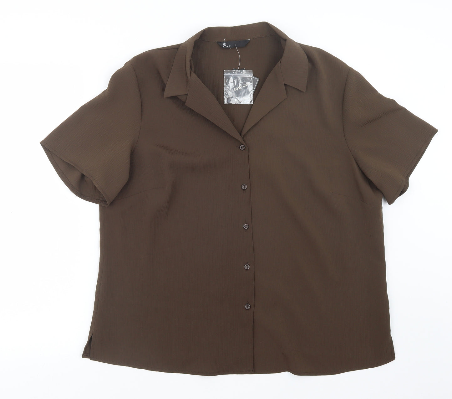 BHS Womens Brown   Basic Button-Up Size 20
