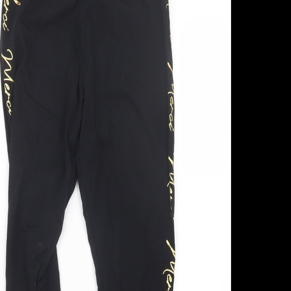 Pep&Co Womens Black   Capri Leggings Size 16 L28 in
