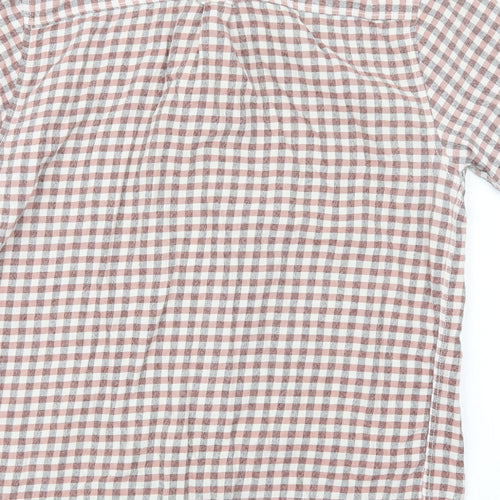 Topman Mens Red Check   Button-Up Size M