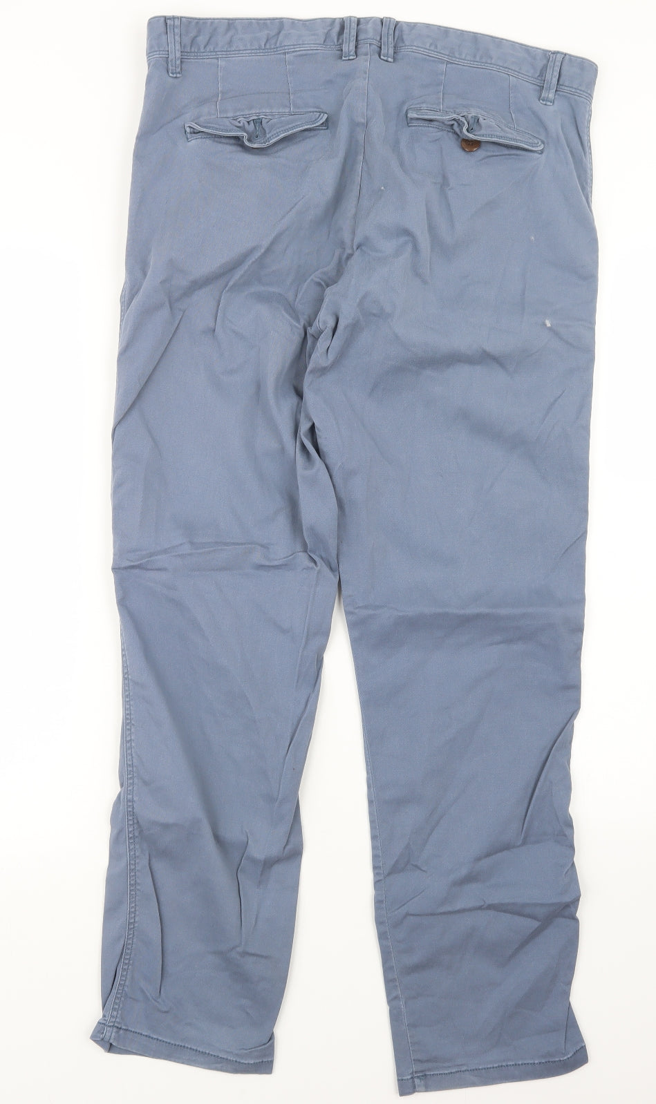 NEXT Mens Blue   Chino Trousers Size 35 in L29 in