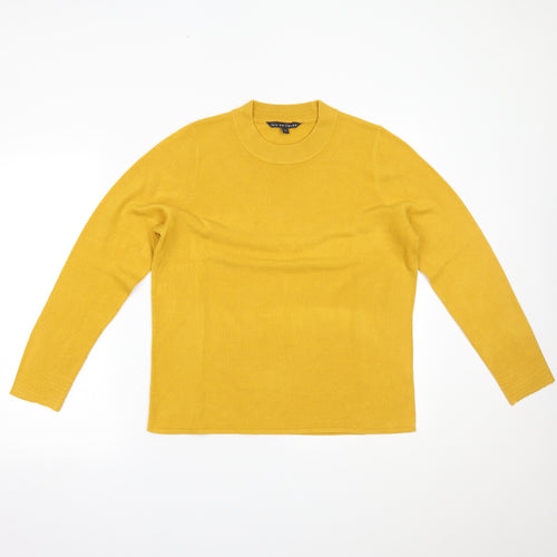 Bonmarché Womens Yellow   Pullover Jumper Size 14