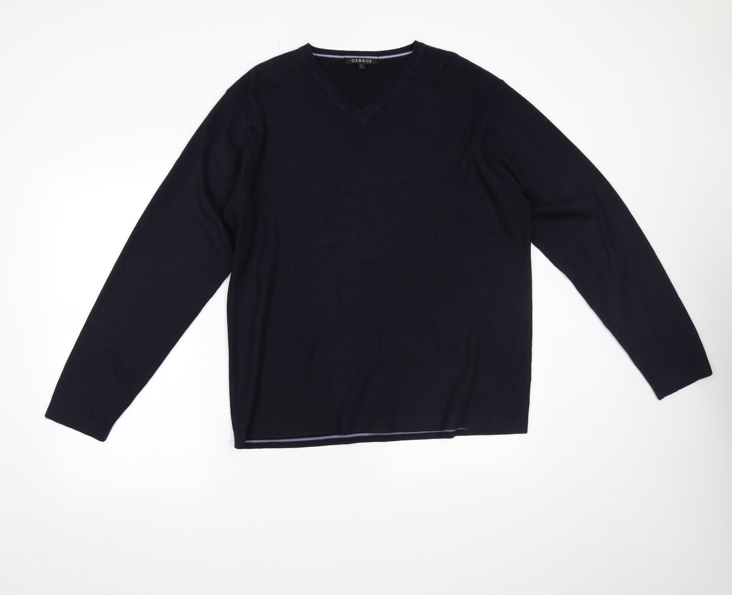 George Mens Blue   Pullover Jumper Size L