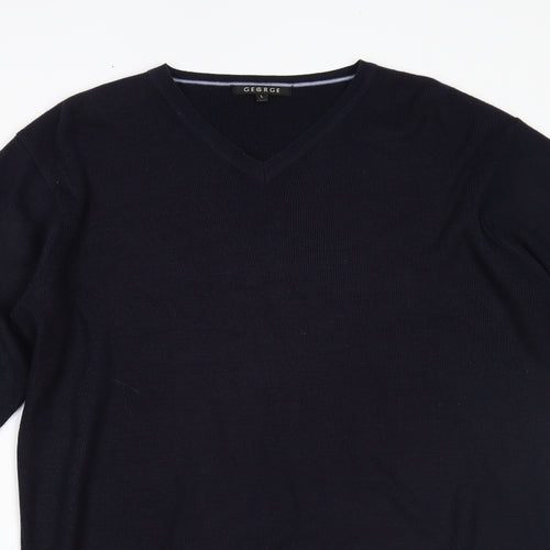 George Mens Blue   Pullover Jumper Size L