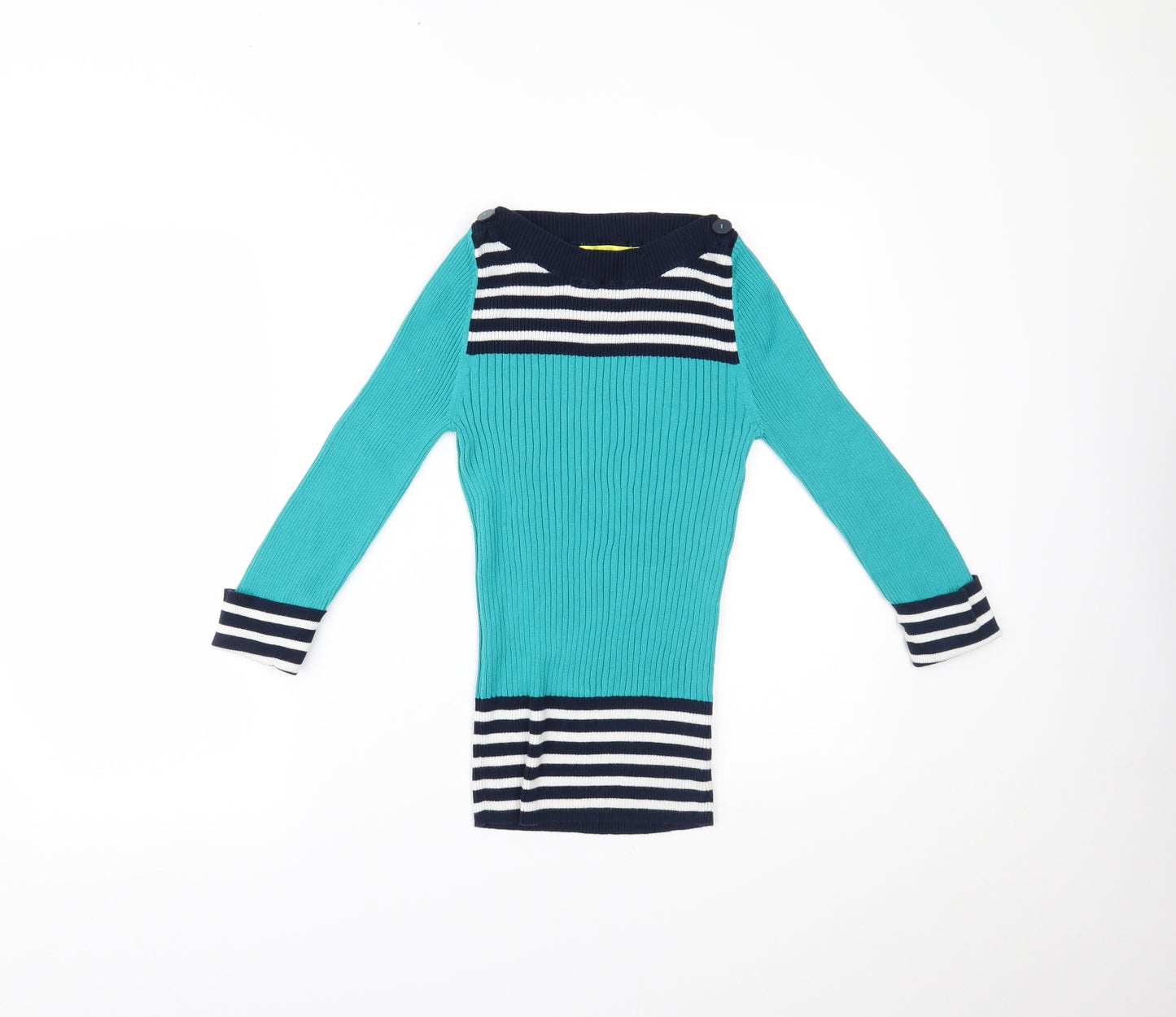 NEXT Womens Blue Striped  Basic Blouse Size 10