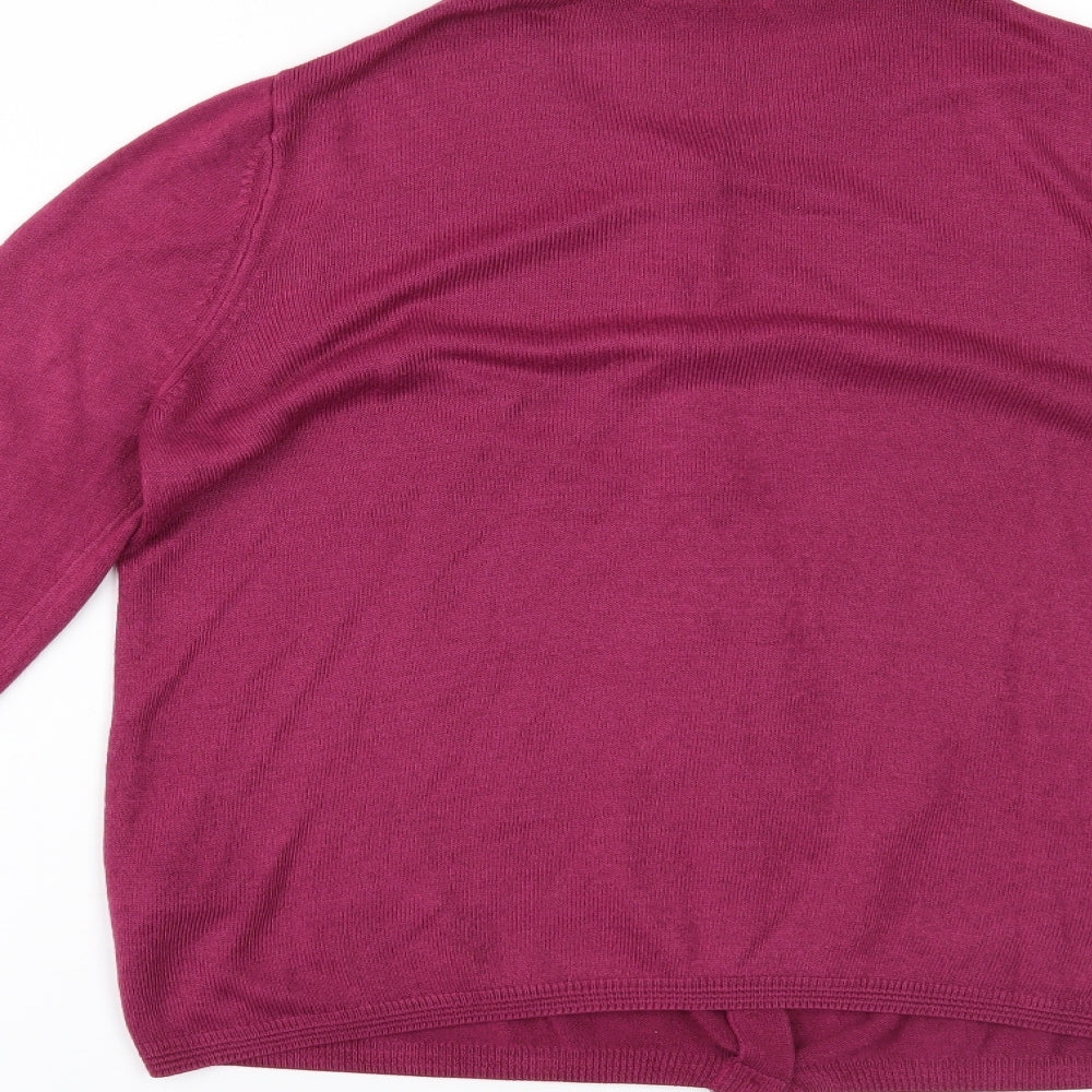 Marks and Spencer Womens Purple   Cardigan Jumper Size 14
