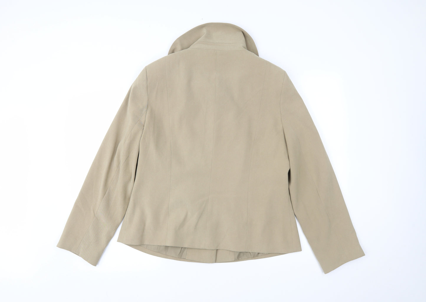 EWM Womens Beige   Jacket Blazer Size 14