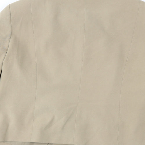 EWM Womens Beige   Jacket Blazer Size 14