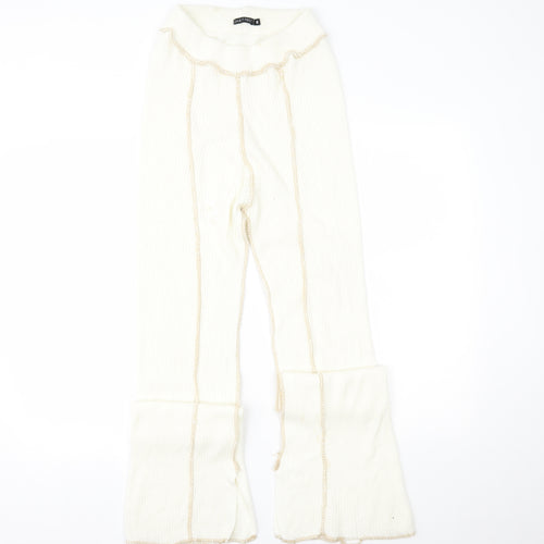 I SAW IT FIRST Womens Ivory   Trousers  Size M L31 in