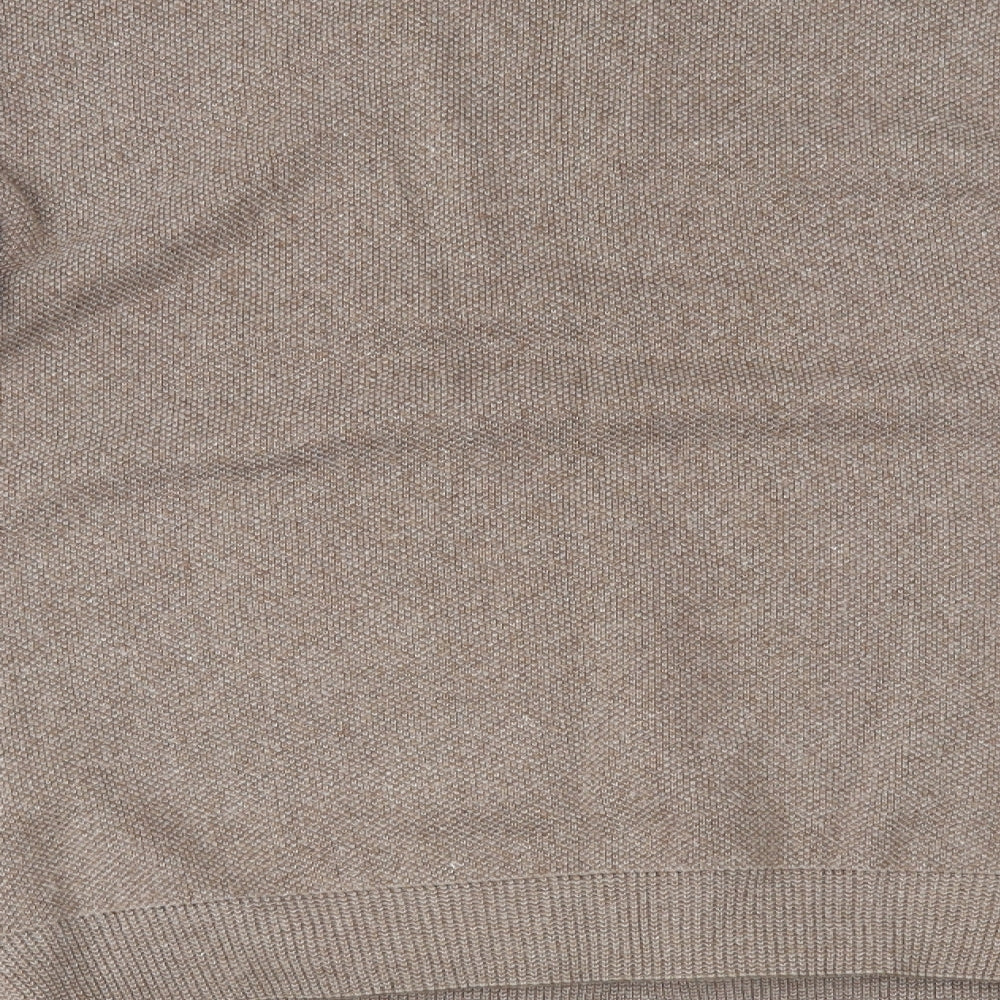 Carson Womens Brown Plaid  Pullover Jumper Size S