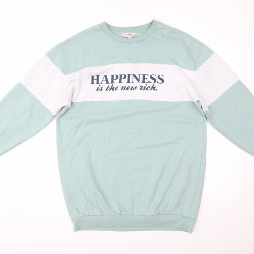 Miss Selfridge Womens Green   Pullover Jumper Size M