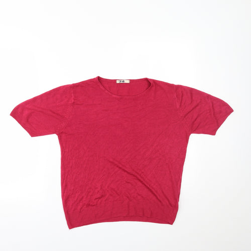 Marks and Spencer Womens Pink   Basic T-Shirt Size 14