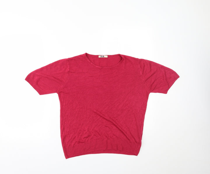 Marks and Spencer Womens Pink   Basic T-Shirt Size 14