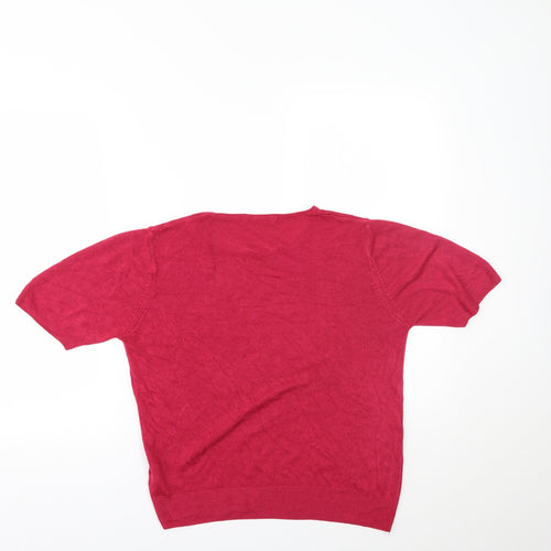 Marks and Spencer Womens Pink   Basic T-Shirt Size 14