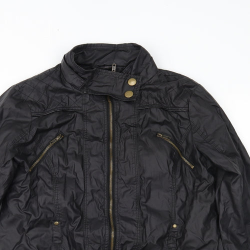 NEXT Womens Black   Overcoat Coat Size 16