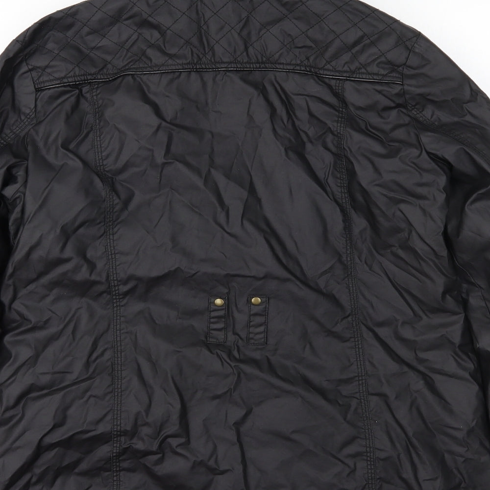 NEXT Womens Black   Overcoat Coat Size 16
