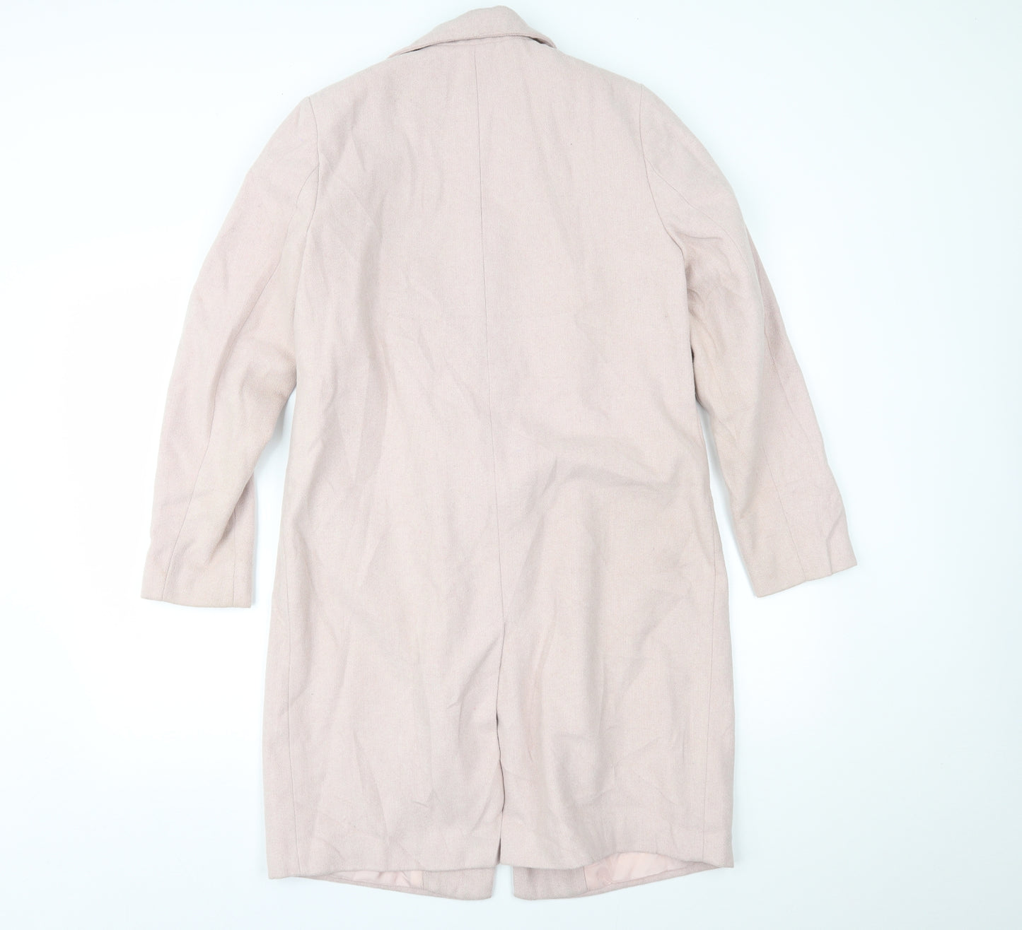 New Look Womens Pink   Overcoat Coat Size 10